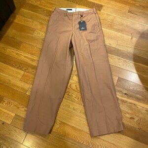Levi's Made & Crafted Men's Straight Trousers 31x34 Khaki NWT Cotton